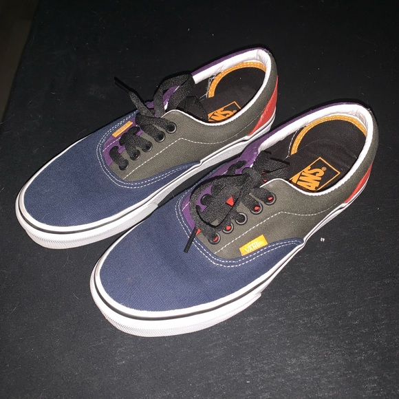 Vans Old Skool Low Top Color Block Shoes - Picture 1 of 6